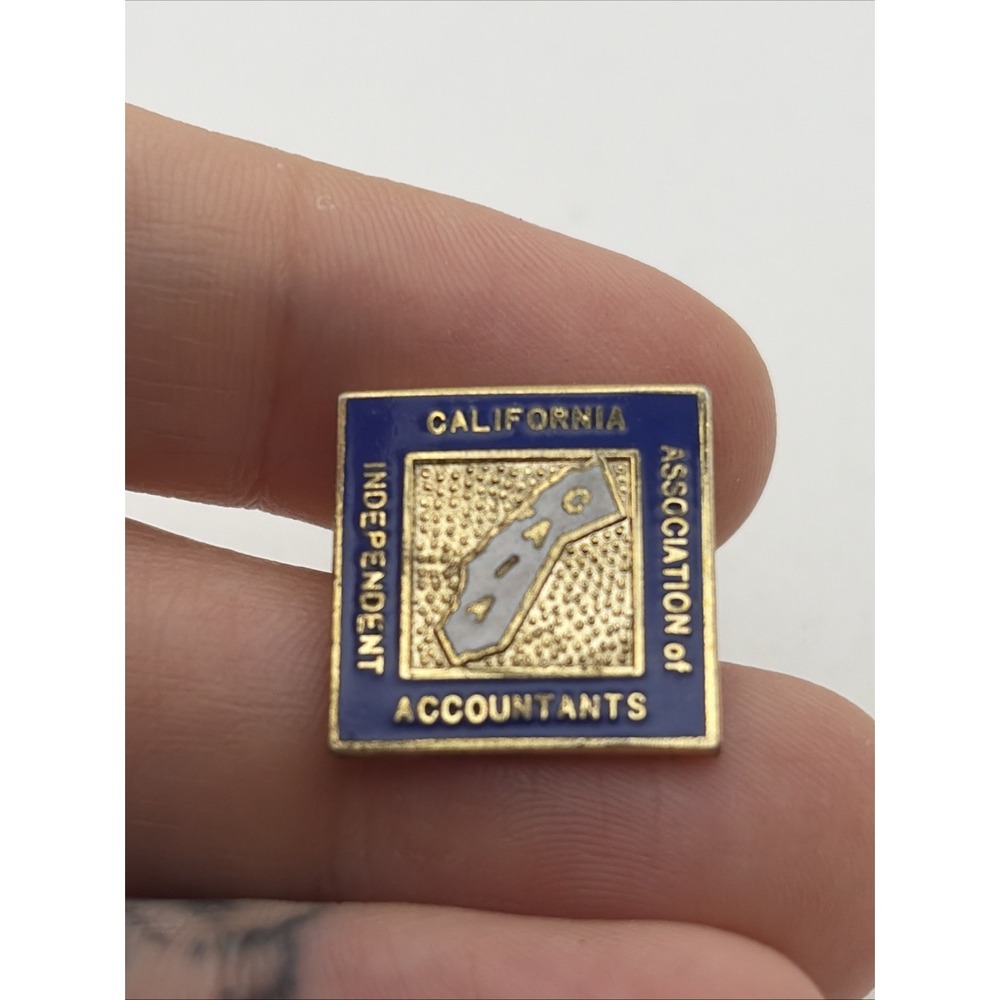 California Association Of Independent Accountants Lapel Hat Pin